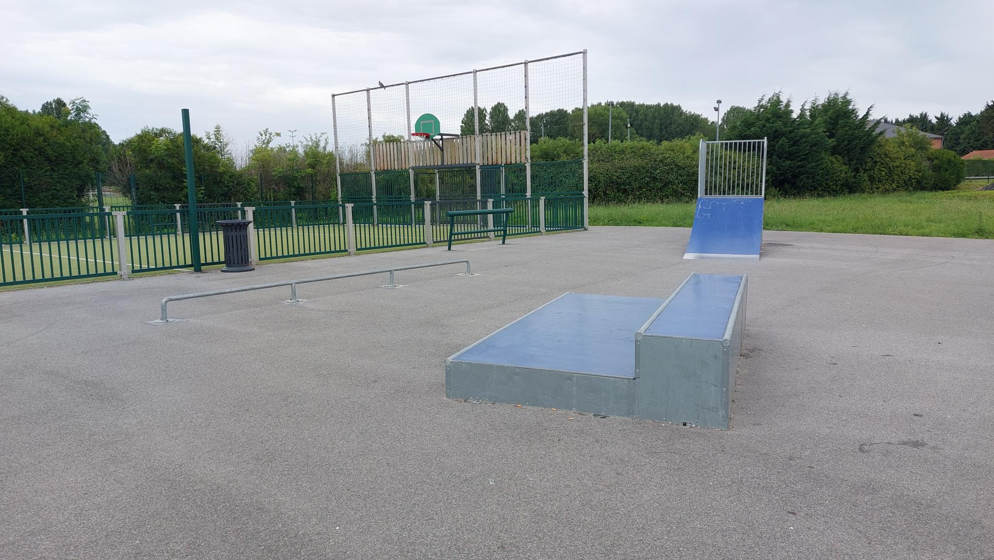 Vue de la rue du spot Street workout Arleux, Rue du Bias