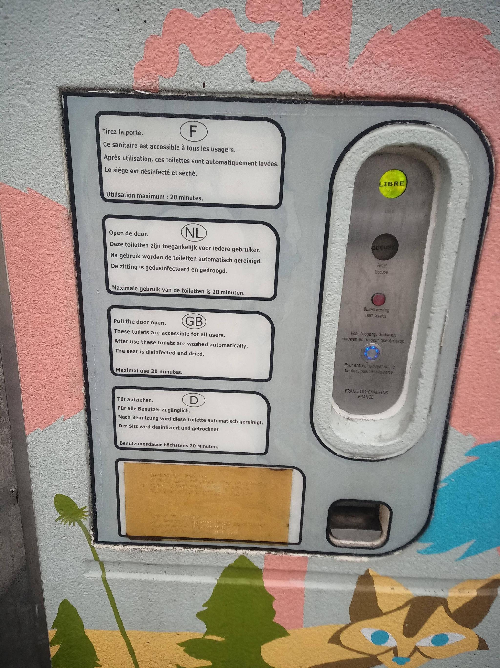 Foto bij Openbaar toilet Emile Bockstaelplein 1 in Brussel